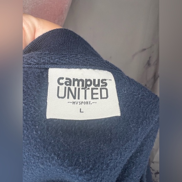 Pepperdine College Campus Navy Sweatshirt Sz L - Picture 5 of 5